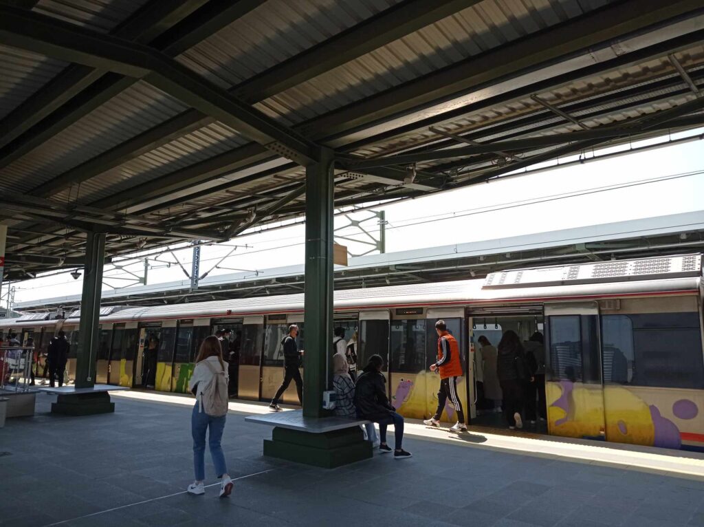 Istanbul metro train - Marmaray public transport in Istanbul suitable for tourusts with Istanbulkart
