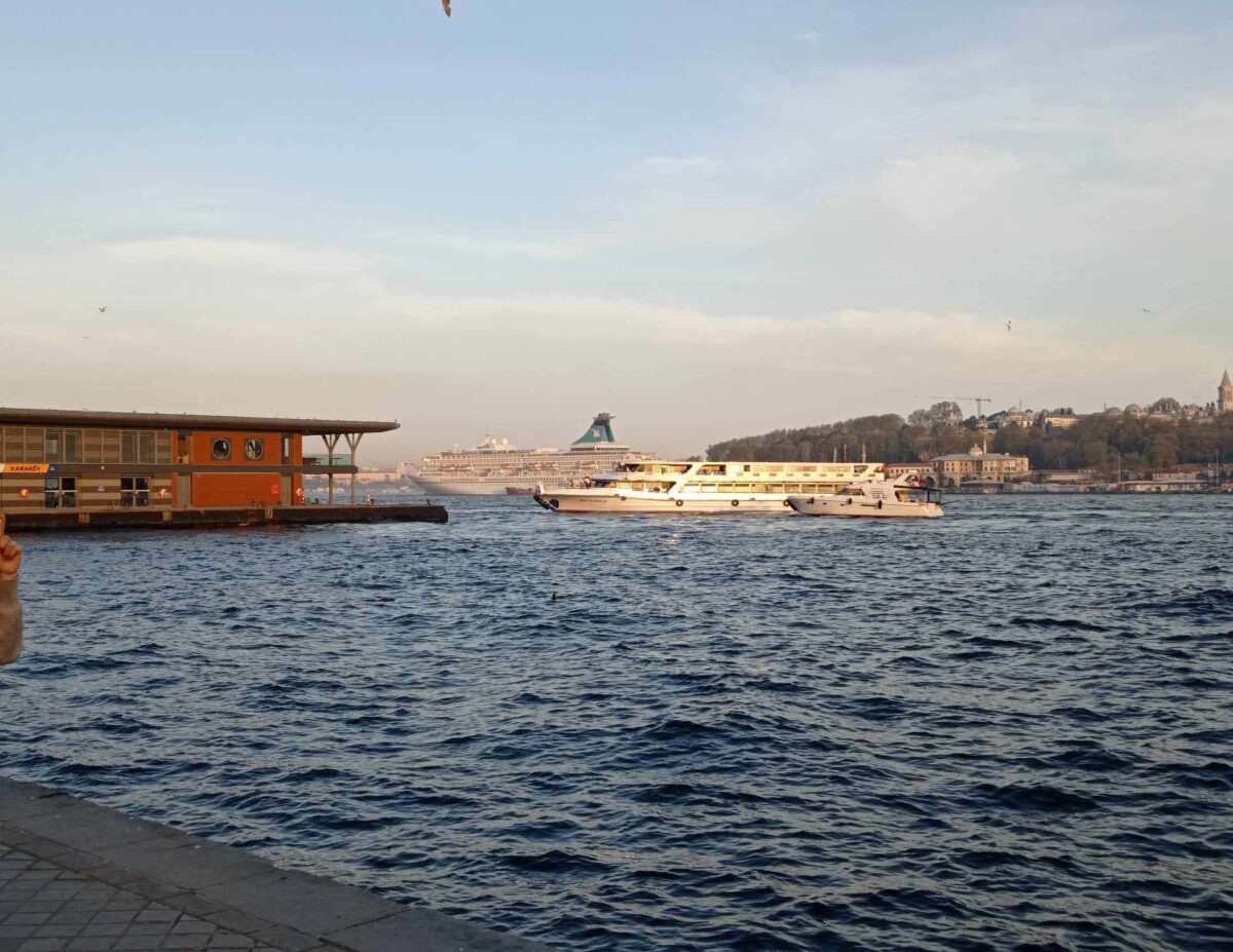Karakoy Waterfront and ferry terminal in Beuoglu neighborhood, Istanbul