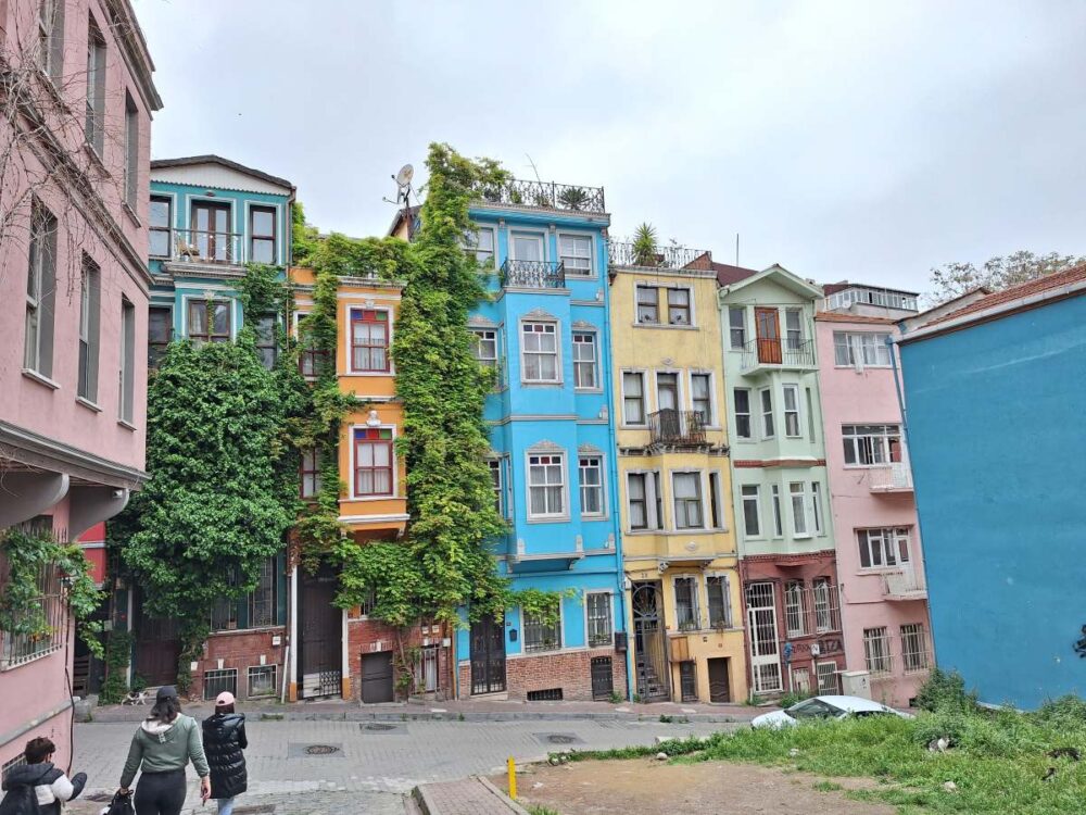 Famous Colorful Houses in Balat neighborhood, Istanbul