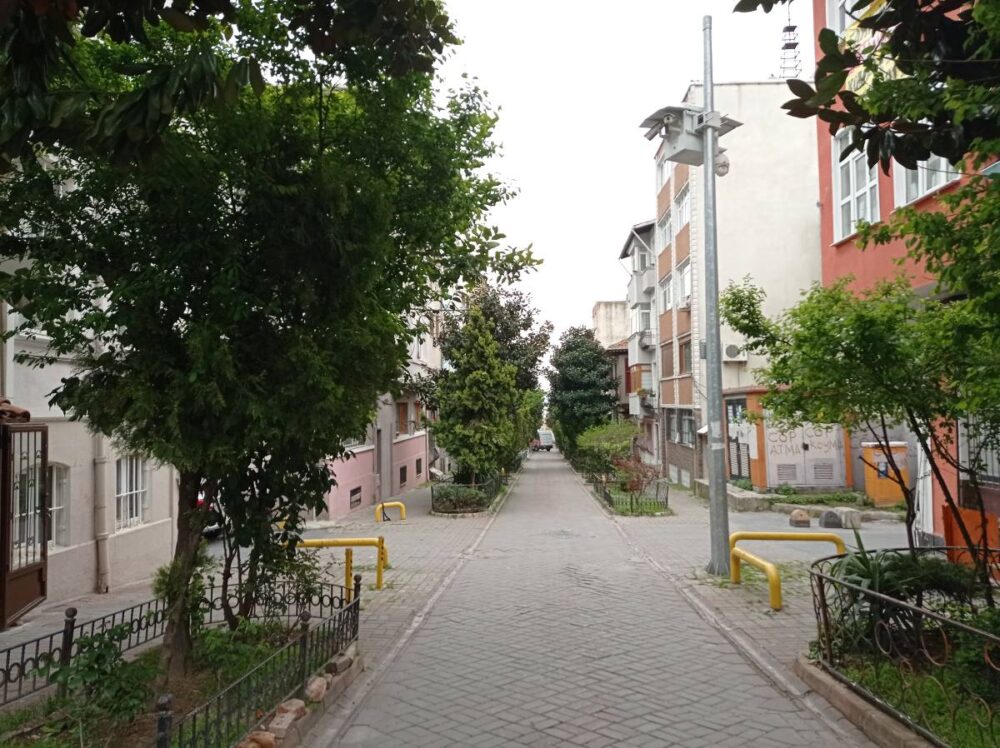 Quiet Street in Yedikule neighborhood, Istanbul