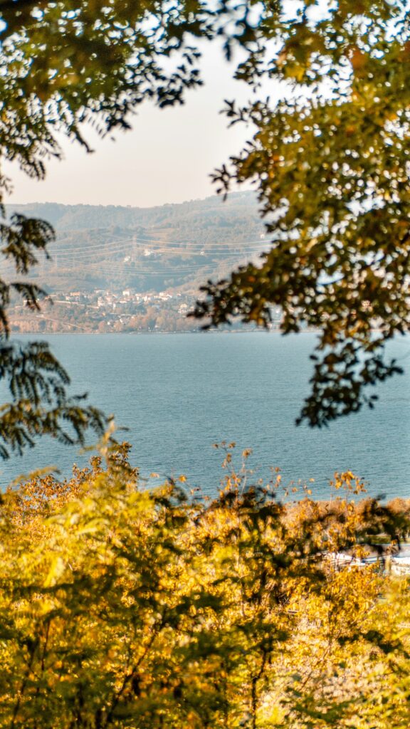 View of the nature and lake Sapanca - weekend getaway from Istanbul